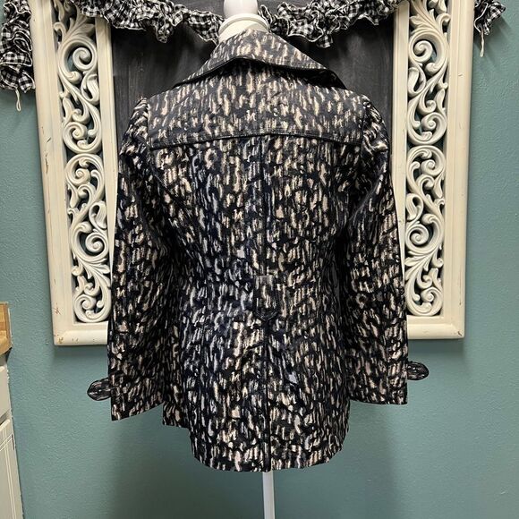 Cache Black and White Patterned Jacket - Picture 7 of 9